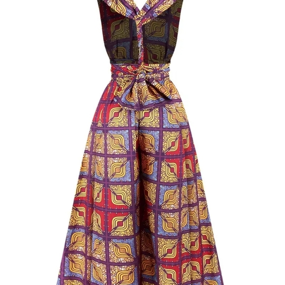 Boho/African print jumpsuit - Picture 3 of 3